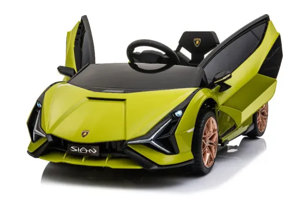 Elektro Kinderauto, Lamborghini Sian, lizenziert,12V Akku, 2 Motoren- 2,4Ghz Fernsteuerung, MP3, Ledersitz+EVA